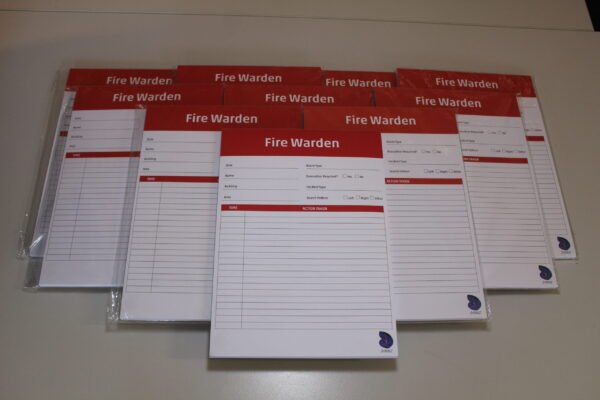 Fire Warden Checklist with FREE Lanyards (Quantity 20)