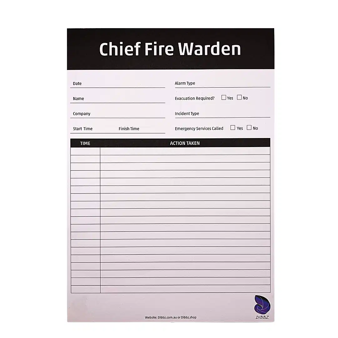 “Chief Warden Checklist – Emergency Evacuation Guide for Fire Wardens in Australian Workplaces”