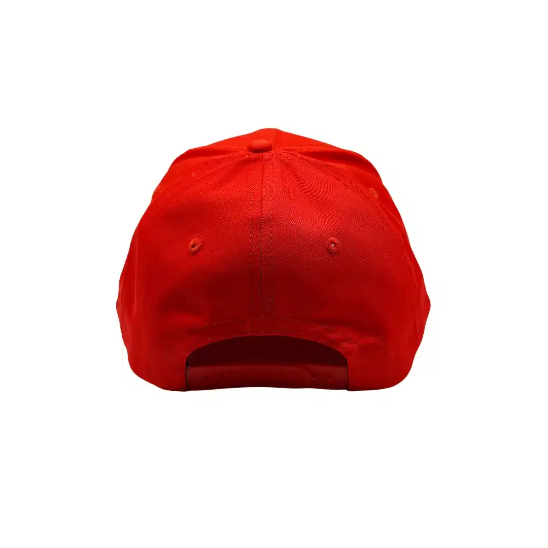 Fire Warden hat rear view - red emergency response hat