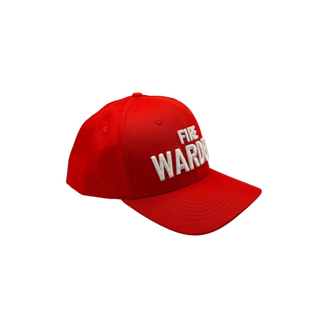 Fire Warden hat right side - red fire warden cap